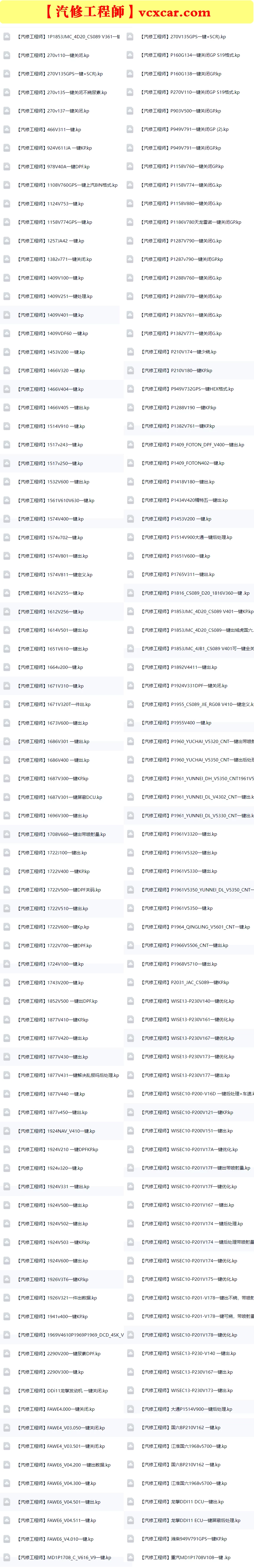 🎓[SVIP·积分] 柴油车 | 数据 整理11：最强数据标定KP文件 DCU优化数据 变量调校表 调动力 油耗 DPF（1万份 24G）