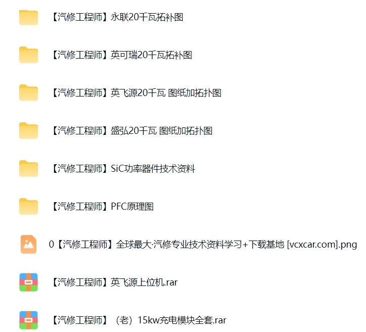 🎓[SVIP·积分资料] 新能源20KW快充充电桩模块详细图纸+拓扑图资料（英飞源 盛弘 英可瑞 永联)（400M）