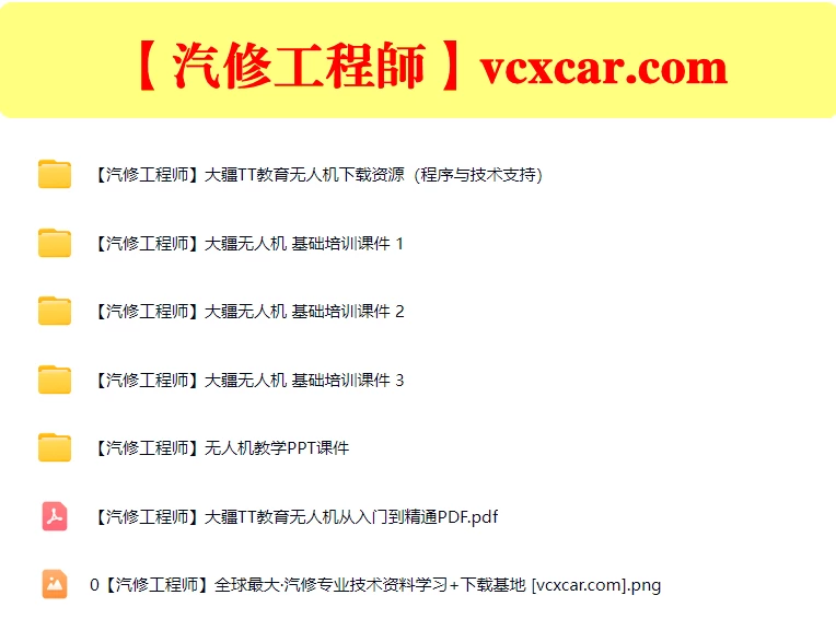 🟥[SVIP·专享] 大疆无人机 从入门到精通 最详细基础飞行原理+避障+编程+编队技术（149份 1.4G）