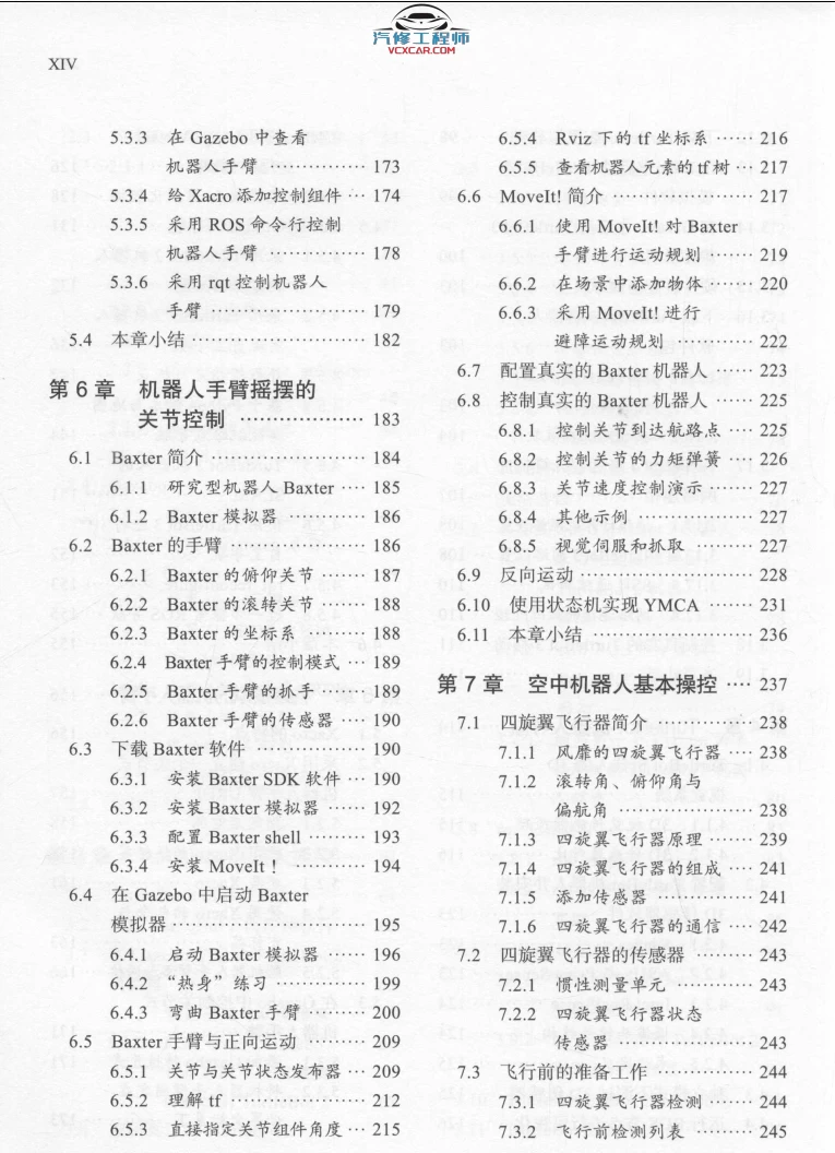 🟥[SVIP·专享] 2020 ROS机器人开发 实用案例分：系统安装+硬件操纵+可视导航+关节控制+空中飞行器+实践操作_第2版（358页 206M）