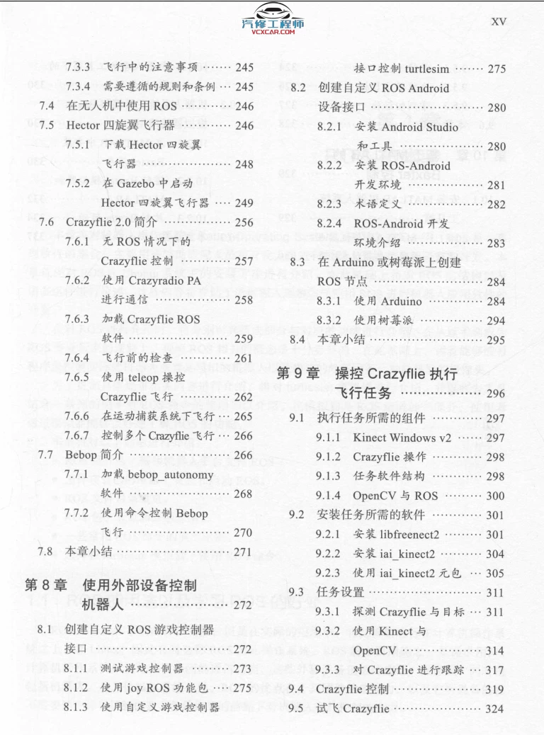 🟥[SVIP·专享] 2020 ROS机器人开发 实用案例分：系统安装+硬件操纵+可视导航+关节控制+空中飞行器+实践操作_第2版（358页 206M）