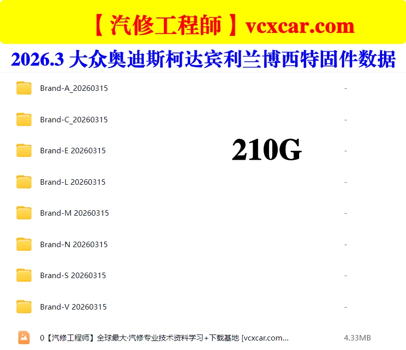 📂大众奥迪 | Flashdaten 2026.3大众-奥迪-斯柯达-宾利-兰博-西特工程师离线数据 汽车电脑模块固件数据(VW Audi Skoda -Bentley)sgo frf (210G)