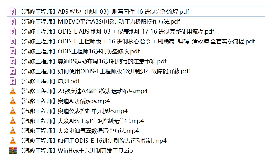 📂奥迪Audi | 工程师 ODIS-E 进阶16进制 核心指令流程及刷写事例 [刷固件 刷隐藏 故障屏蔽]