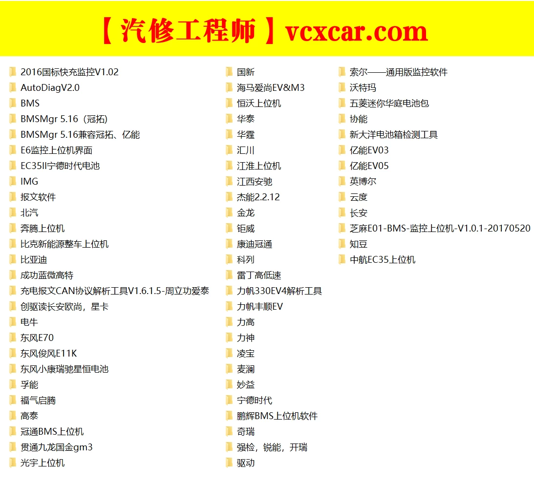 🎓[SVIP·积分] 2025.12 300个新能源上位机集合版电池包诊断 检测大师V3.2+注册版+破解教程（6.5G）[电池测量 故障读取 针脚定义 接线图]