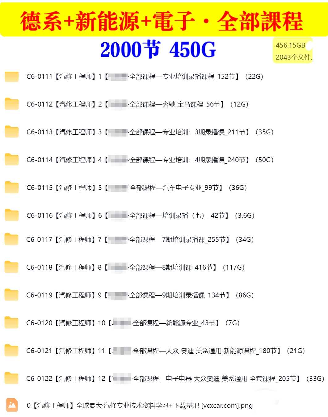 📂全部课程：2. 奔驰+宝马专检系统诊断课程_56节（12G）[WIS Xentry 瑞金 电路图 诊断 数据流 总线 混合器 CYX]