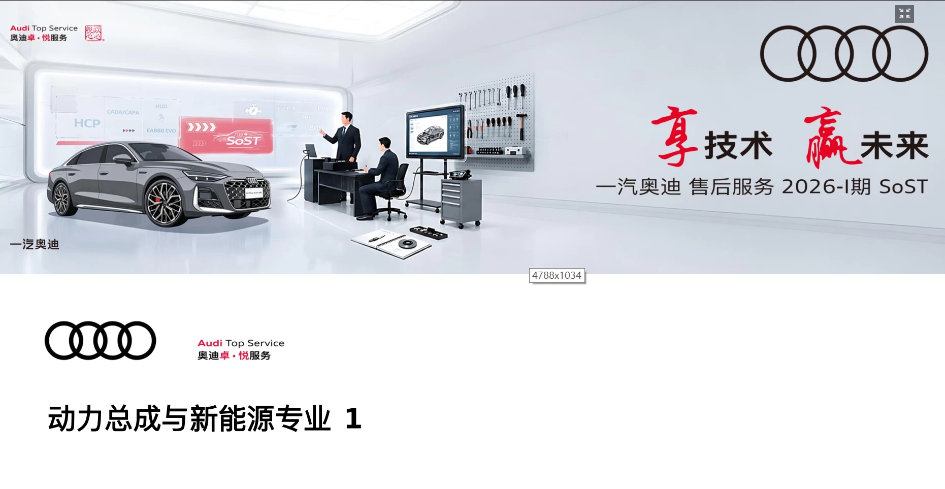 📂奥迪Audi | 原厂SOST 内部技术培训—2026年第1期：电器 变速箱 发动机 底盘 新能源 驾驶辅助 故障查询