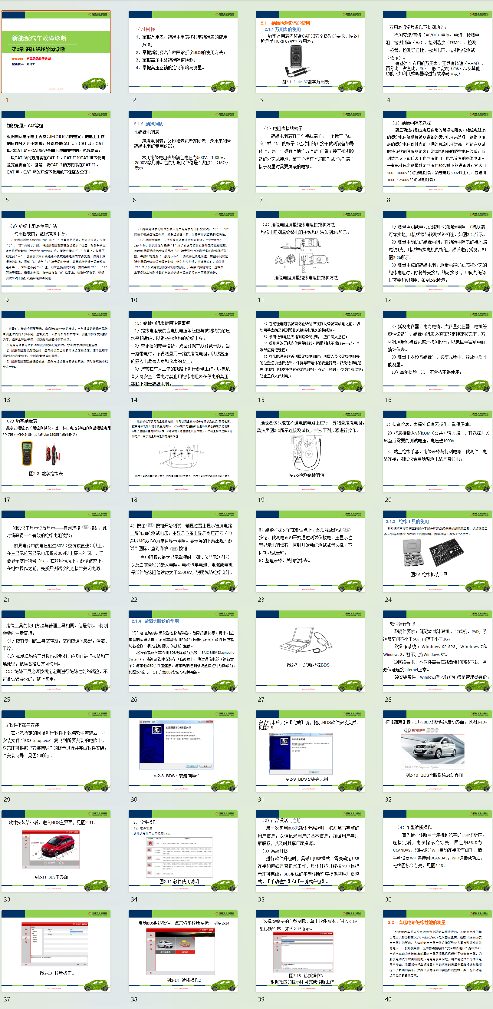 📂新能源 | 大学课程(4) 2026 新能源汽车 制动+空调+机电+充电+绝缘等系统故障诊断 PPT课件（50M）