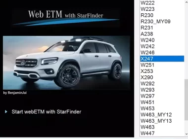 📂奔驰Benz | 元件位置 2025年最新 奔驰元件位置查询系统StarFinder webETM 2025+SDmedia(25G)